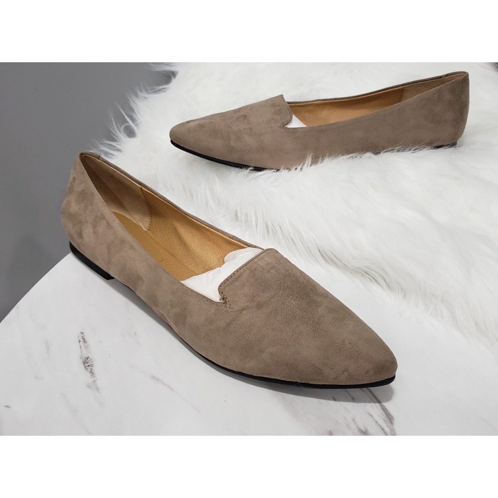 NEW NO BOX 11 NARROW Trotters Harlowe MICRO SUEDE BALLET FLOAFER SLIP ON FLATS